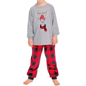 Holiday FamJams Kid's Unisex Matching Family Pajamas, 2 Piece Set size 8